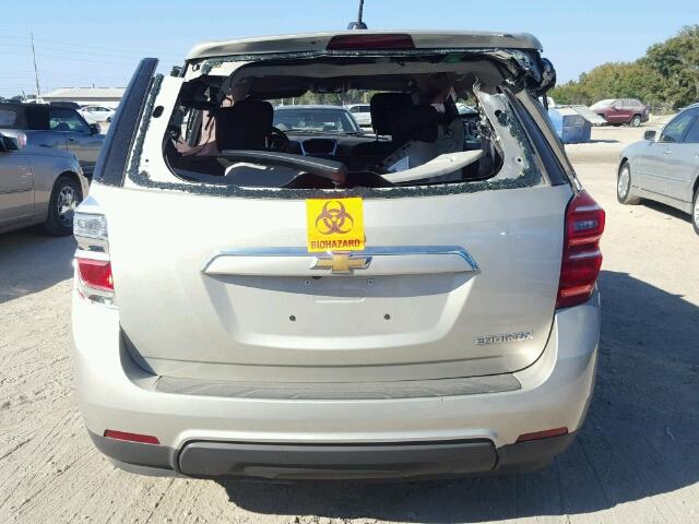 2GNALBEK5G1151052 - 2016 CHEVROLET EQUINOX LS SILVER photo 10