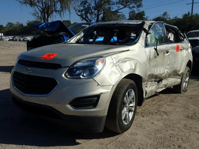 2GNALBEK5G1151052 - 2016 CHEVROLET EQUINOX LS SILVER photo 2