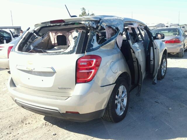 2GNALBEK5G1151052 - 2016 CHEVROLET EQUINOX LS SILVER photo 4