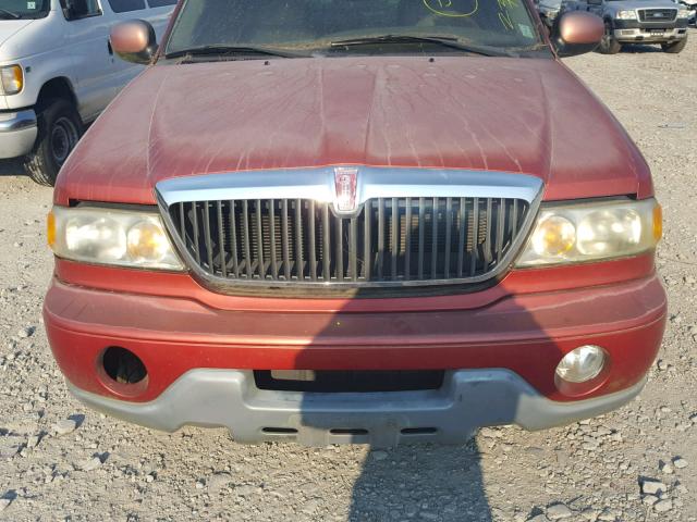 5LMRU27AXYLJ08893 - 2000 LINCOLN NAVIGATOR Czerwony zdjęcie 7