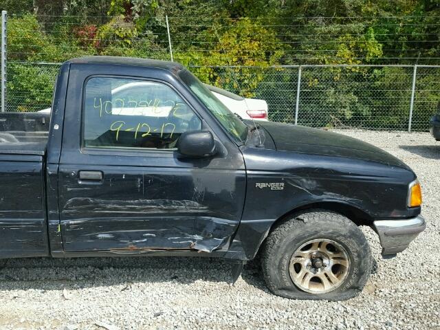 1FTCR10A1VUA77395 - 1997 FORD RANGER BLACK photo 9