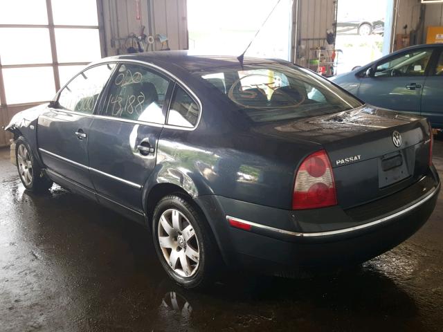 WVWTH63B32P294638 - 2002 VOLKSWAGEN PASSAT GLX 蓝色 照片 3