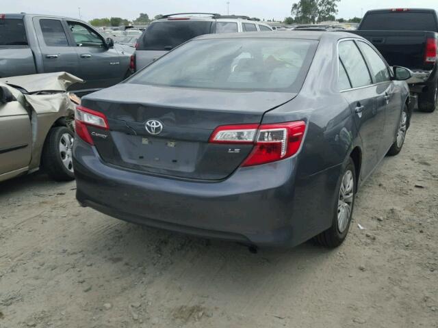 4T4BF1FK3ER440530 - 2014 TOYOTA CAMRY L GRAY photo 4