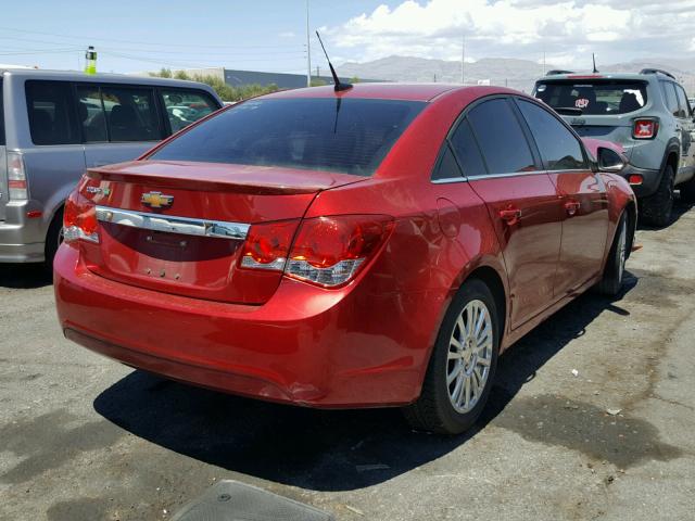 1G1PH5SB5D7255218 - 2013 CHEVROLET CRUZE ECO RED photo 4