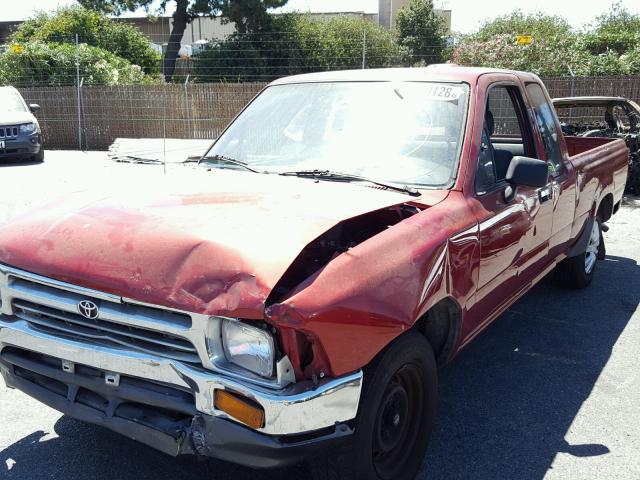 JT4RN93P5S5111154 - 1995 TOYOTA PICKUP 1/2 RED photo 2