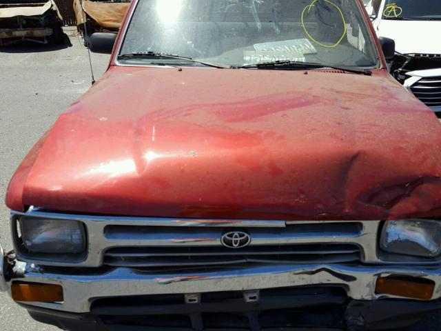 JT4RN93P5S5111154 - 1995 TOYOTA PICKUP 1/2 RED photo 7
