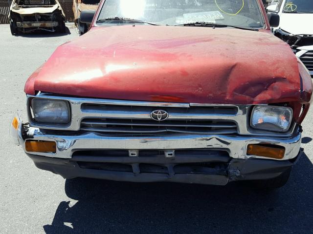 JT4RN93P5S5111154 - 1995 TOYOTA PICKUP 1/2 RED photo 9