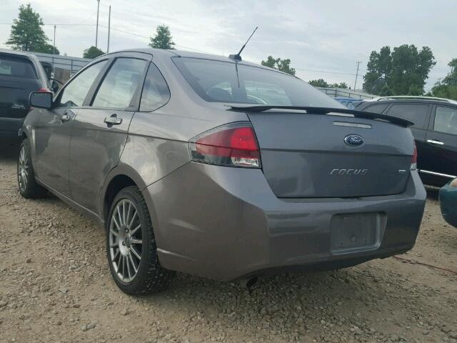 1FAHP3GN3BW190089 - 2011 FORD FOCUS GRAY photo 3