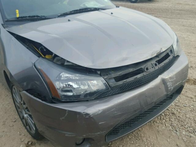 1FAHP3GN3BW190089 - 2011 FORD FOCUS GRAY photo 9