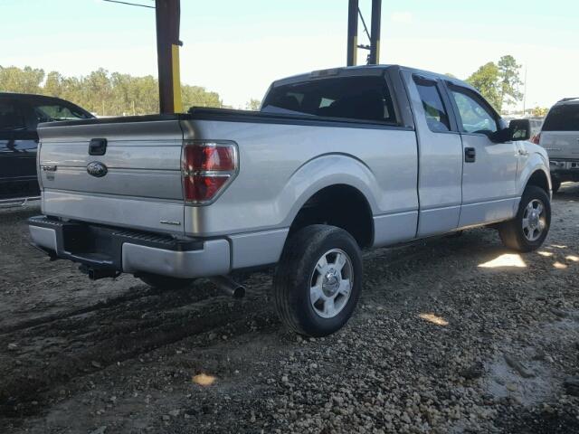 1FTEX1CM6CFB54574 - 2012 FORD F150 SUPER SILVER photo 4