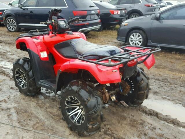 1HFTE3802D4105051 - 2013 HONDA TRX500 RED photo 3