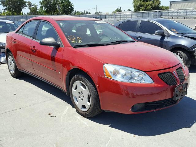 1G2ZF58BX74166087 - 2007 PONTIAC G6 VALUE L RED photo 1