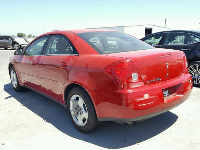 1G2ZF58BX74166087 - 2007 PONTIAC G6 VALUE L RED photo 3