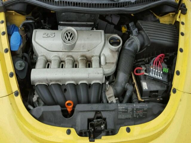 3VWRW31C07M519389 - 2007 VOLKSWAGEN NEW BEETLE YELLOW photo 7