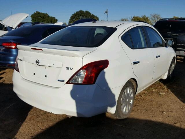 3N1CN7AP0DL877828 - 2013 NISSAN VERSA S WHITE photo 4