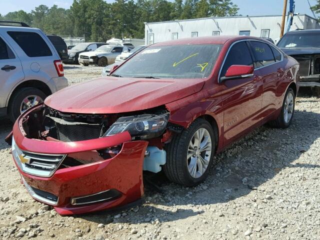 1G1125S37EU153261 - 2014 CHEVROLET IMPALA LT BURGUNDY photo 2