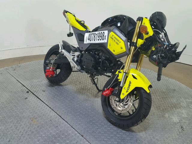 MLHJC6112H5207409 - 2017 HONDA GROM 125 YELLOW photo 2