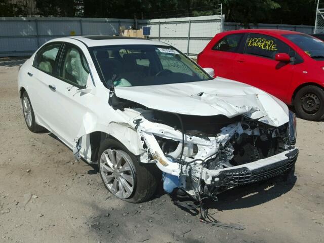 1HGCR2F72EA163173 - 2014 HONDA ACCORD EX WHITE photo 1