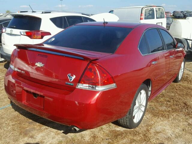 2G1WC5E32D1108155 - 2013 CHEVROLET IMPALA RED photo 4