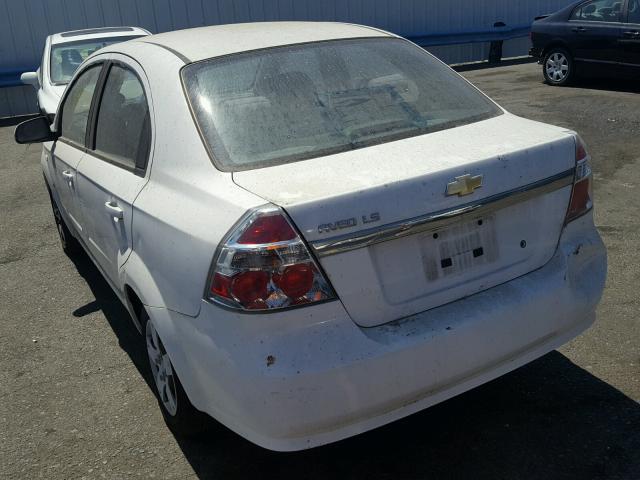 KL1TD56627B053945 - 2007 CHEVROLET AVEO BASE Ağ foto 3