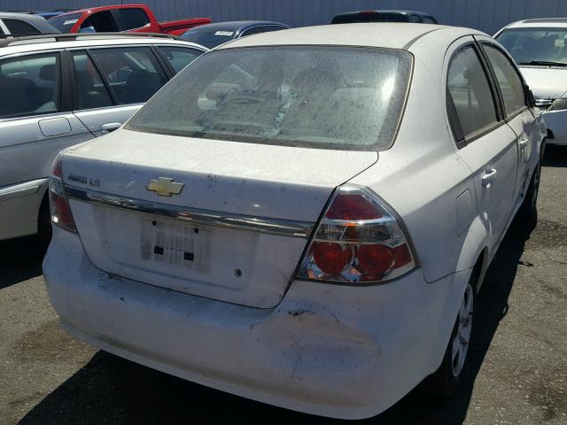 KL1TD56627B053945 - 2007 CHEVROLET AVEO BASE Ağ foto 4