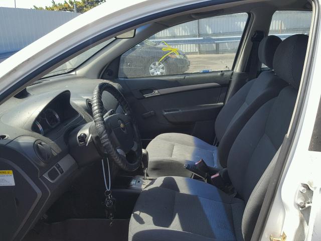 KL1TD56627B053945 - 2007 CHEVROLET AVEO BASE Ağ foto 5