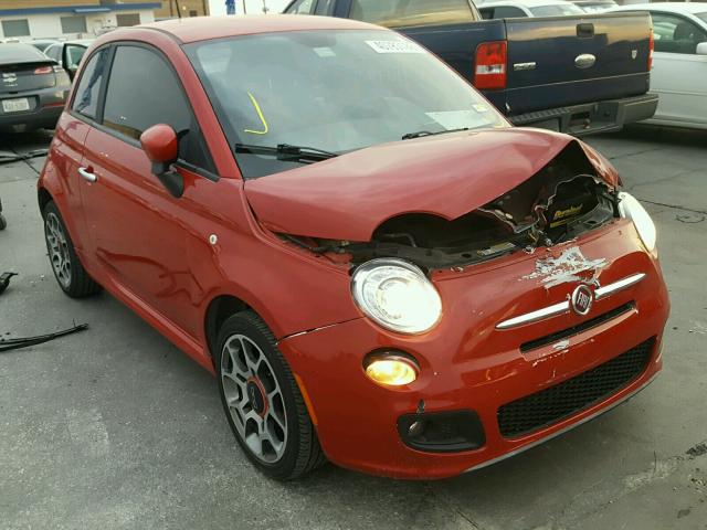 3C3CFFBR9CT127920 - 2012 FIAT 500 SPORT RED photo 1