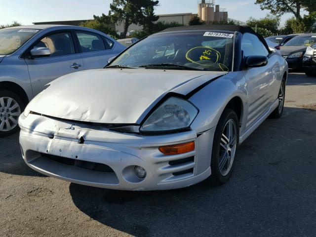 4A3AE75H45E006890 - 2005 MITSUBISHI ECLIPSE SP SILVER photo 2