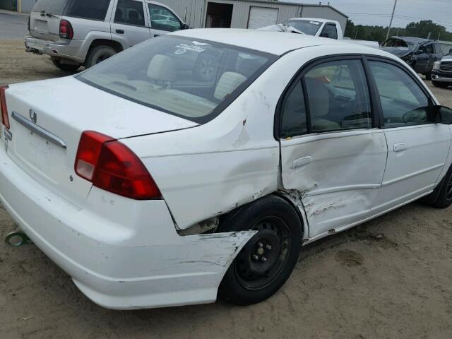 2HGES15535H519977 - 2005 HONDA CIVIC LX WHITE photo 9