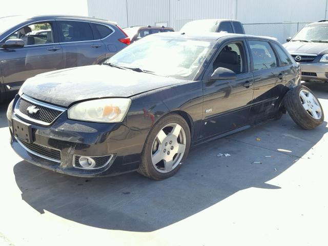 1G1ZW63116F278658 - 2006 CHEVROLET MALIBU MAX შავი ფოტო 2