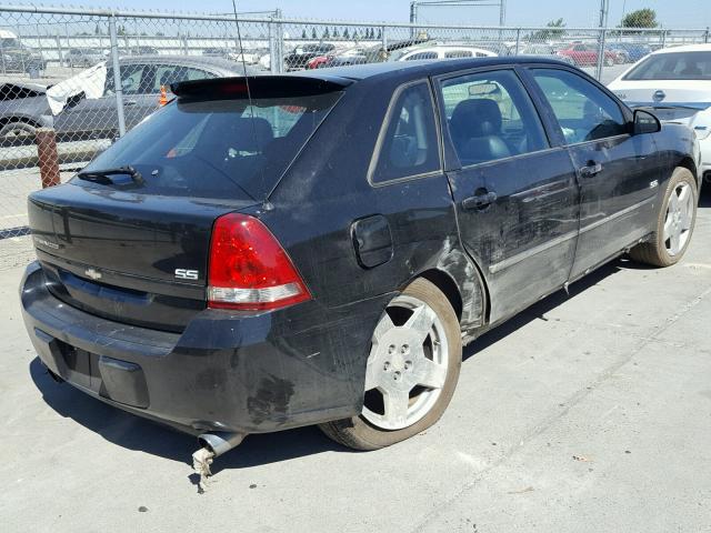 1G1ZW63116F278658 - 2006 CHEVROLET MALIBU MAX შავი ფოტო 4