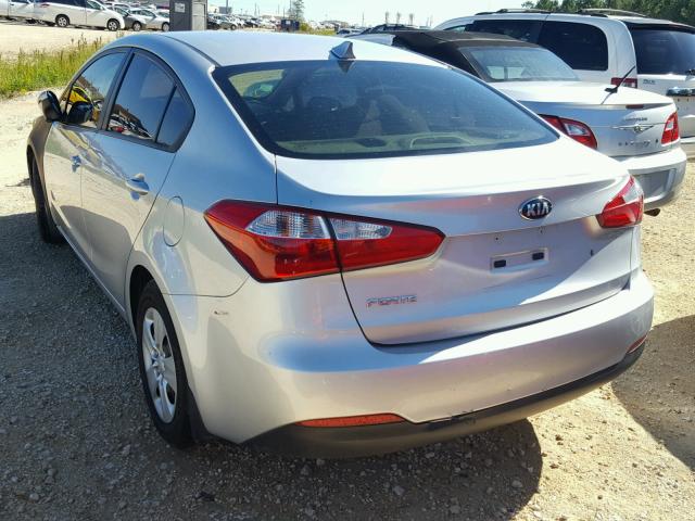 KNAFK4A66F5284788 - 2015 KIA FORTE LX SILVER photo 3