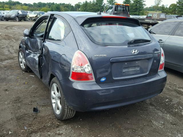 KMHCN36C87U028063 - 2007 HYUNDAI ACCENT SE GRAY photo 3