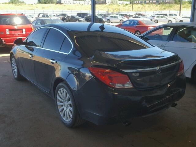 2G4GS5EV1D9167968 - 2013 BUICK REGAL PREM BLACK photo 3