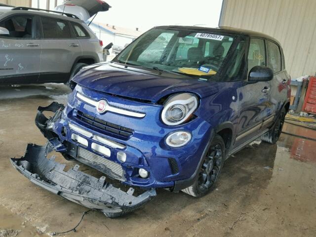 ZFBCFADH4FZ031714 - 2015 FIAT 500L BLUE photo 2