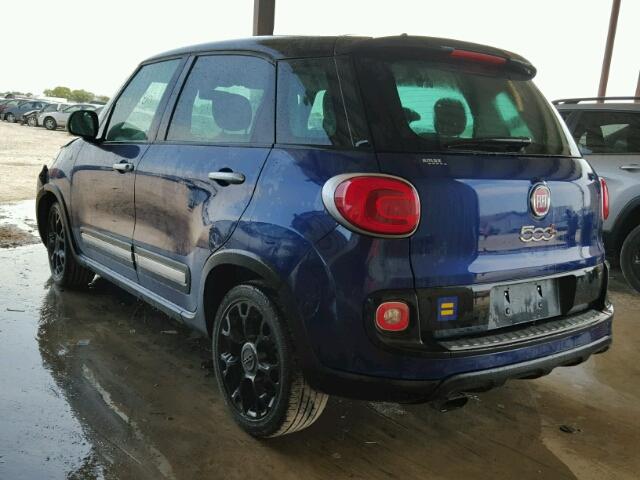 ZFBCFADH4FZ031714 - 2015 FIAT 500L BLUE photo 3