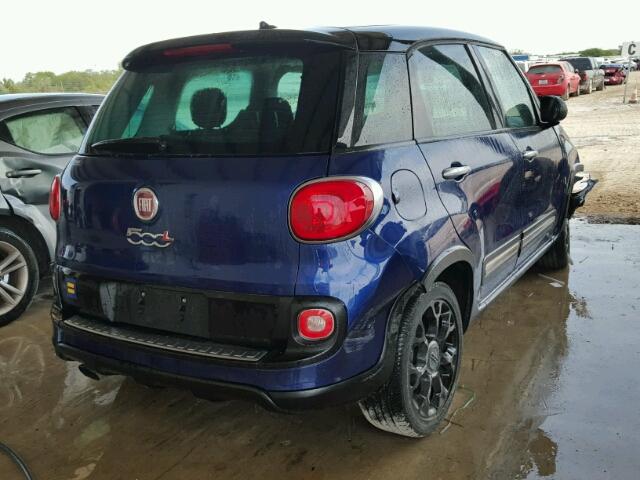 ZFBCFADH4FZ031714 - 2015 FIAT 500L BLUE photo 4