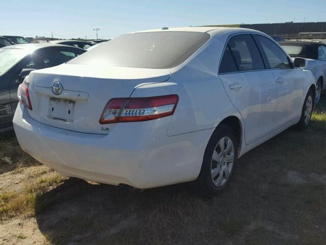 JTNBF3EK9B3012163 - 2011 TOYOTA CAMRY WHITE photo 4