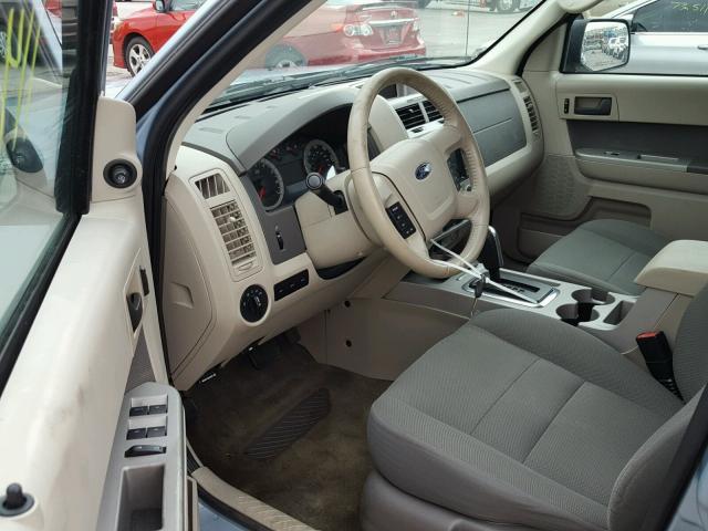 1FMCU49359KA81449 - 2009 FORD ESCAPE HYB BLUE photo 9