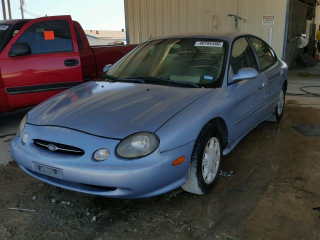 1FAFP52U0WG156449 - 1998 FORD TAURUS LX BLUE photo 2