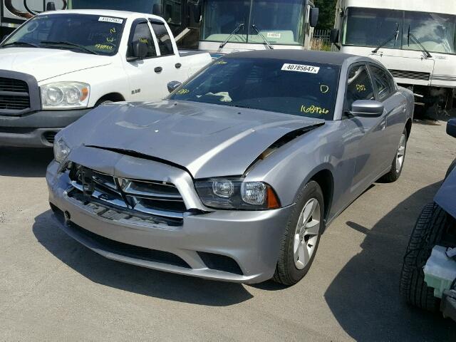 2C3CDXBG9EH168926 - 2014 DODGE CHARGER SE GRAY photo 2