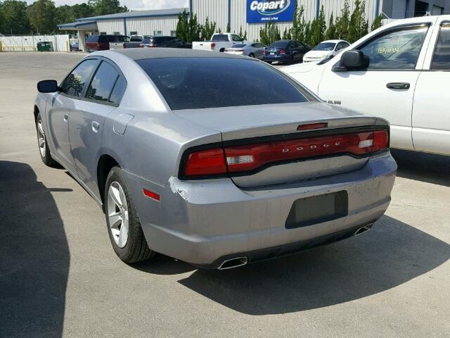 2C3CDXBG9EH168926 - 2014 DODGE CHARGER SE GRAY photo 3