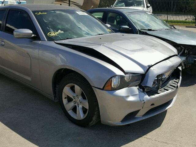 2C3CDXBG9EH168926 - 2014 DODGE CHARGER SE GRAY photo 9