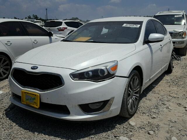 KNALN4D76E5119398 - 2014 KIA CADENZA PR WHITE photo 2