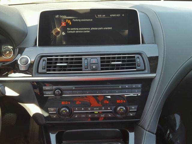 WBA6D0C56GD927798 - 2016 BMW 640 I BLACK photo 9