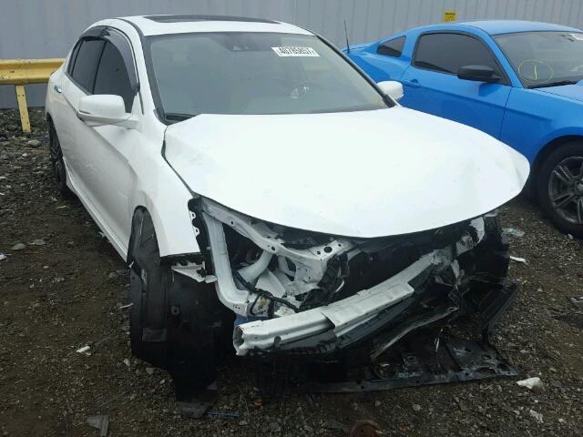 1HGCR3F99GA006671 - 2016 HONDA ACCORD WHITE photo 1