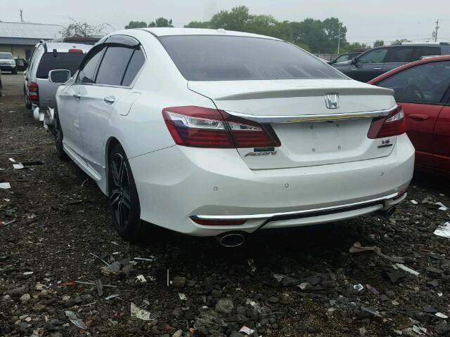 1HGCR3F99GA006671 - 2016 HONDA ACCORD WHITE photo 3