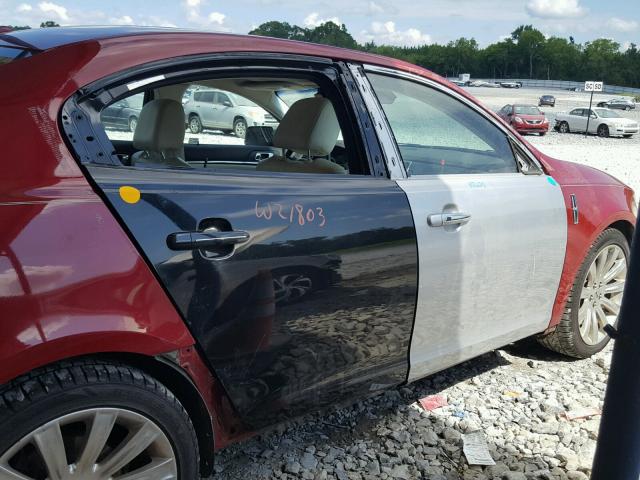 1LNHM93RX9G635345 - 2009 LINCOLN MKS BURGUNDY photo 9