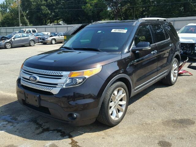 1FM5K7D86DGA49334 - 2013 FORD EXPLORER X BROWN photo 2