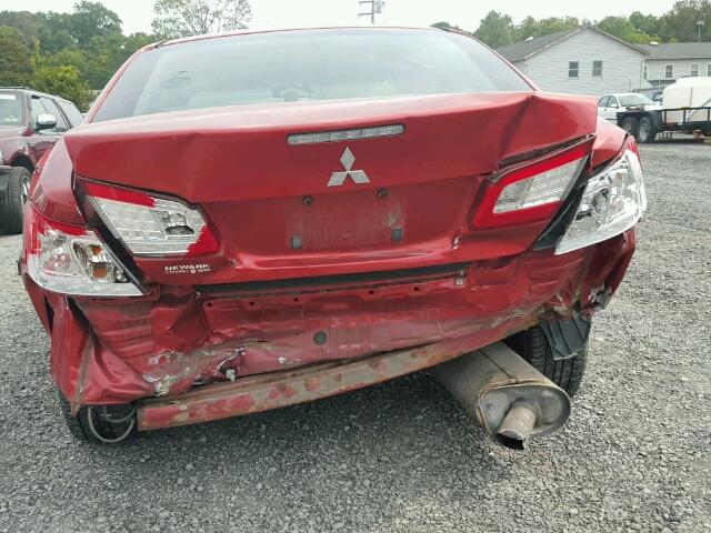 4A3AB36F09E010424 - 2009 MITSUBISHI GALANT ES RED photo 9